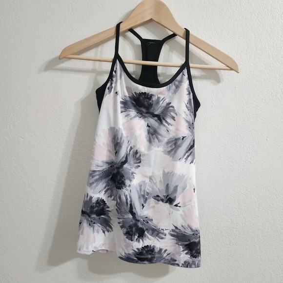 FABLETICS Norwalk Built-in Bra Tank Black Pink Size S - Picture 2 of 9